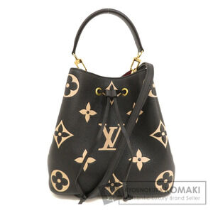Louis Vuitton Neo Noe Bicolor Black Beige Shoulder Bag Empreinte